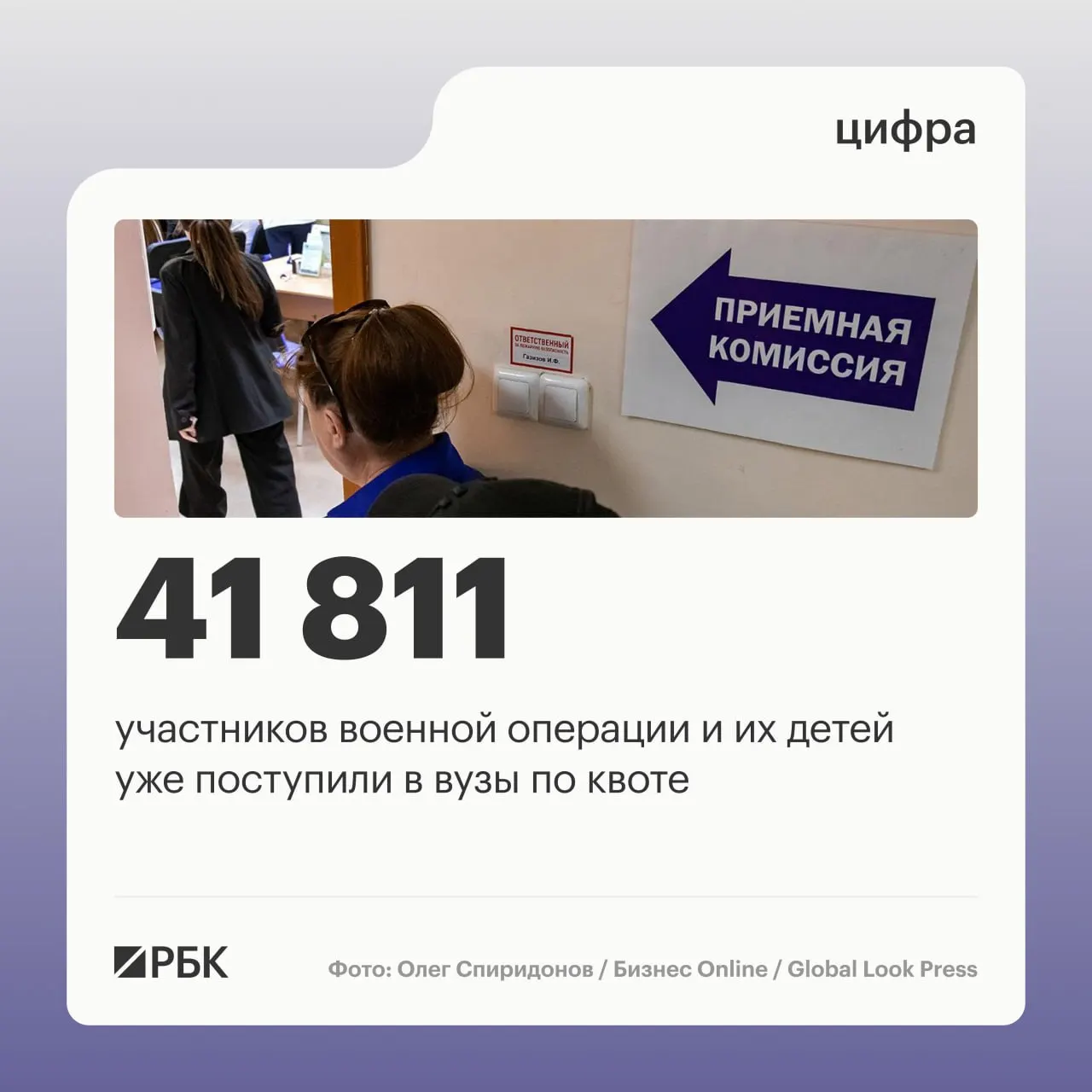 Более 41 тыс. участников специальной операции и их потомки поступили в университеты; приоритет получили три квоты: отдельная, особая и целевая.